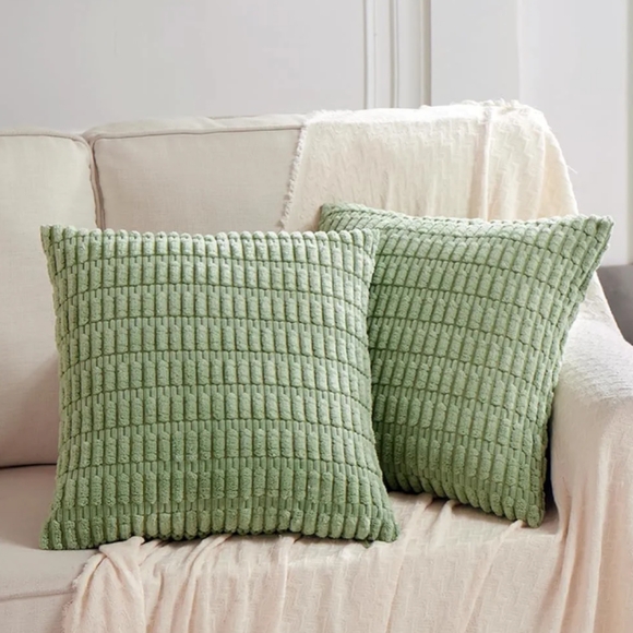 Fancy Homi Sage Green Pillow Covers - Picture 2 of 4